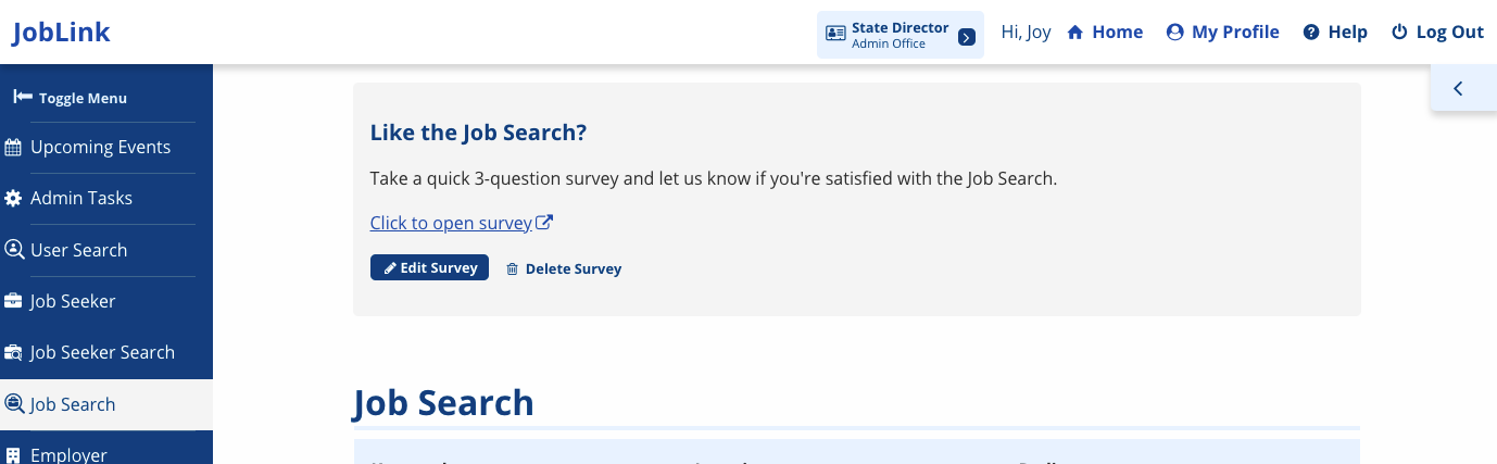 Active Survey screenshot